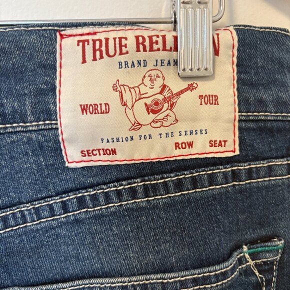 NWT True Religion Ricky Relaxed Straight Men’s Jeans Size 32 Denim Western - Picture 8 of 14